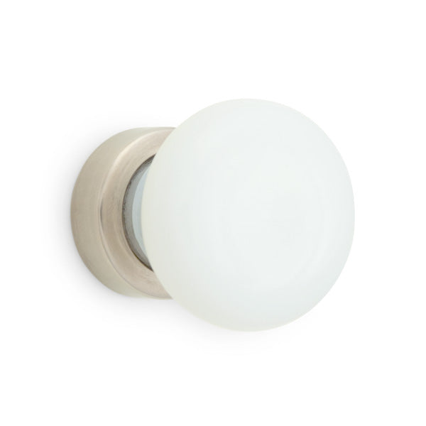 P.E. Guerin Nº 79122 — Simple Opal Glass Cabinet Knob